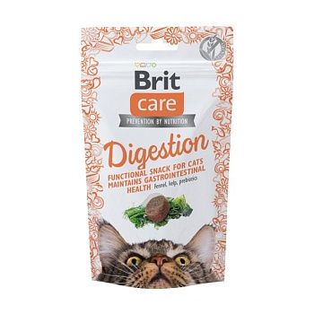 фото ласощі для кішок brit care digestion з тунцем, 50 г