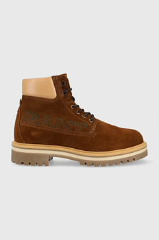 фото замшеві черевики gant palrock чоловічі колір коричневий 25643363.g42