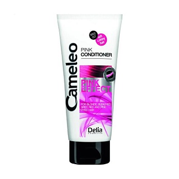 фото кондиціонер delia cosmetics cameleo pink effect для волосся блондованого, освітленого, сивого, червоного та рожевого відтінку, 200 мл