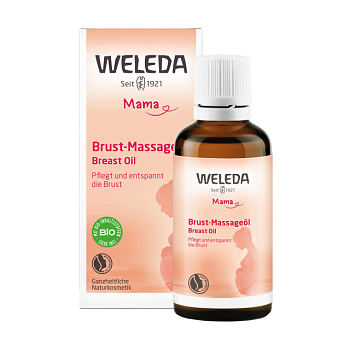 фото олія для грудей weleda mama breast oil в період лактації, 50 мл