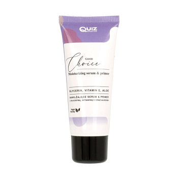 фото сироватка-праймер для обличчя quiz cosmetics moisturizing serum & primer good choice, 30 мл