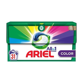 фото капсули для прання ariel все в 1 pods color, 31 цикл прання, 31 шт