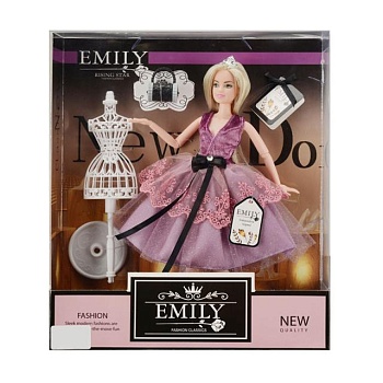 фото лялька emily з манекеном та аксесуарами, у коробці, від 3 років (qj081b)