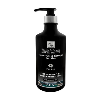 foto чоловічий гель-шампунь для душу health and beauty shower gel & shampoo, 780 мл
