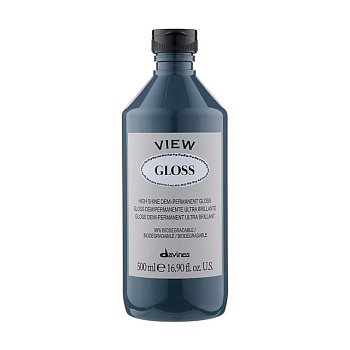 фото деміперманентний фарбник davines view gloss для блиску волосся, 500 мл