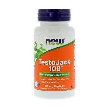 фото дієтична добавка в капсулах now foods testojack 100 репродуктивне здоров'я чоловіків, 60 шт