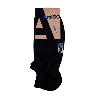 фото шкарпетки чоловічі amigo training f07, чорні сітка, розмір 25
