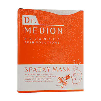 фото тканинна маска для обличчя dr. medion spaoxy co2 sheet mask, 3 шт