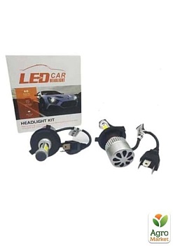 фото комплект автомобільних світлодіодних ламп головного світла headlight kit h4