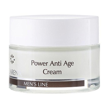 foto крем для обличчя clarena mens line power anti-age cream проти зморщок, чоловічий, 50 мл