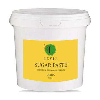 фото цукрова паста для шугарингу levie sugar paste ultra лимон, 3 кг