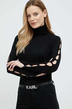 фото шкіряний ремінь karl lagerfeld жіночий колір чорний