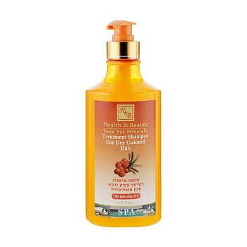foto шампунь health and beauty treatment shampoo для сухого фарбованого волосся, з олією обліпихи, 780 мл