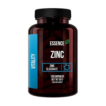 foto харчова добавка мінерали в капсулах essence nutrition vitality zinc цинк, 120 шт