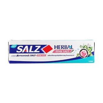 foto зубна паста lion thailand salz herbal pink salt з рожевою сіллю, 90 г