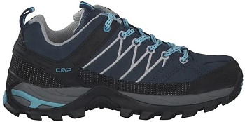 фото кроссовки cmp rigel low wmn trekking shoes w (3q13246-23mg) 35 (36) темно-синие натуральная замша демисезон