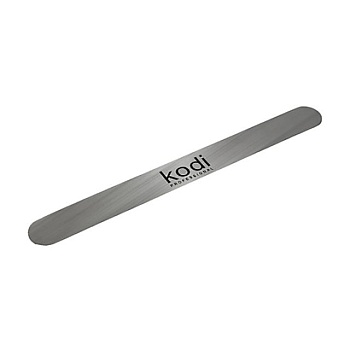 фото металева основа kodi professional до пилки для нігтів прямої форми, 180*20 мм