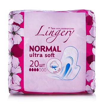 foto прокладки для критичних днів lingery normal ultra soft, 20 шт