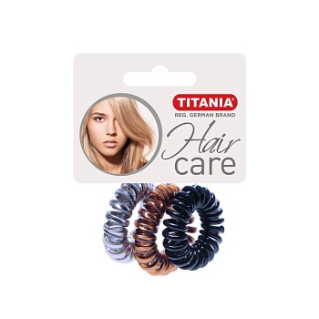 foto набір зажимів для волосся titania anti ziep пластик, колір метал, 3шт, 7914-м2