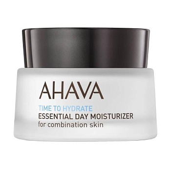фото зволожувальний крем для обличчя ahava time to hydrate essential day moisturizer combination для комбінованої шкіри, 50 мл