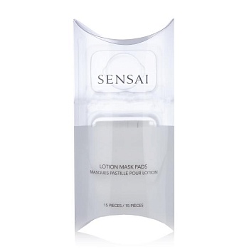 фото тканинна маска для обличчя sensai cellular performance lotion mask pads для нанесення лосьйону, 15 шт