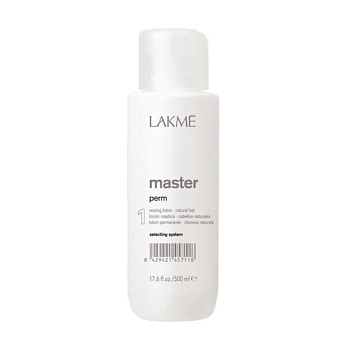 фото лосьйон для завивання натурального волосся lakme master perm 1 waving lotion, 500 мл