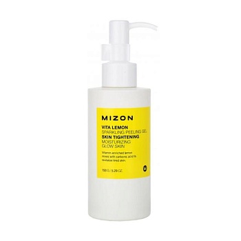 фото пілінг-гель для обличчя mizon vita lemon sparkling peeling gel з екстрактом лимона, 145 г