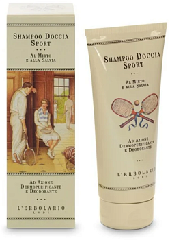 фото l'erbolario shampoo doccia sport шампунь 200 ml