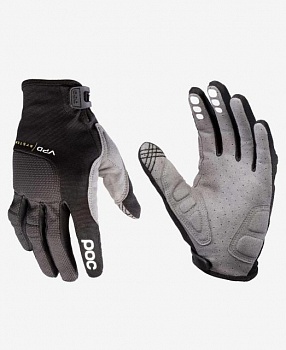 foto рукавицы велосипедные poc resistance pro dh glove uranium black, l