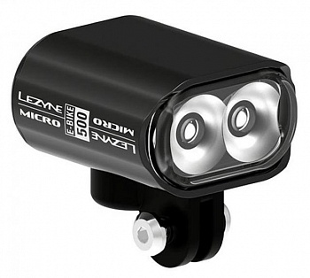 foto переднє світло для електровелосипеда lezyne ebike micro drive 500 чорний 500 люменів y14 (471