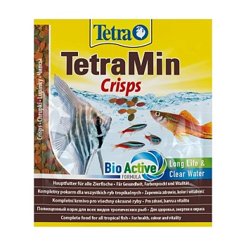 фото корм для акваріумних риб tetra min crisps, 12 г