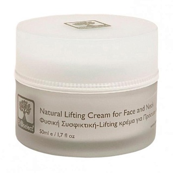 фото крем-ліфтинг для обличчя та шиї bioselect natural lifting cream for face and neck з диктамелією, гібіскусом та олією кунжуту, 50 мл