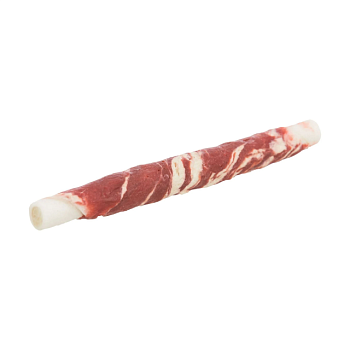 фото ласощі для собак trixie denta fun marbled chewing rolls для чищення зубів, з мармуровою яловичиною, 70 г