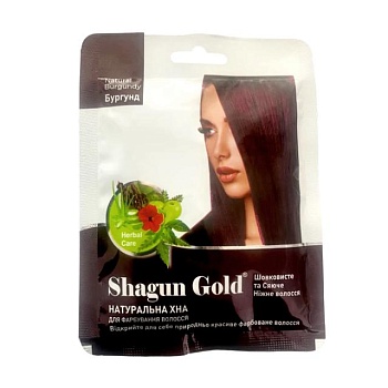 фото натуральна хна для волосся shagun gold, natural burgundy, 25 г