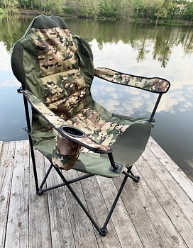 foto стул-кресло для рыбалки mavens r-2 с подстаканником, чехол в комплекте (05-0023)
