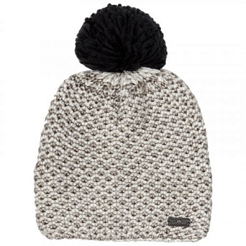 фото шапка женская cmp woman knitted hat бежевая (5505225-u901)