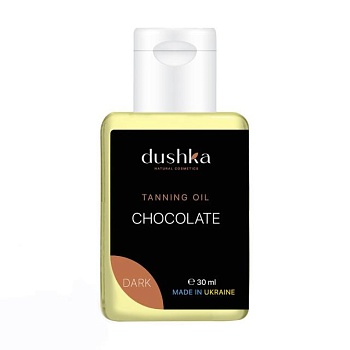 фото олія для засмаги dushka dark chocolate, 30 мл