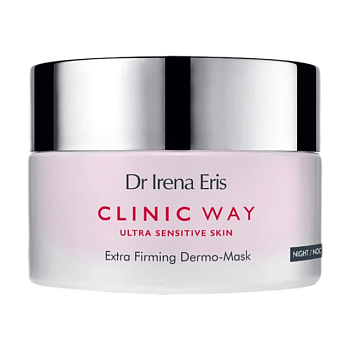 фото зміцнювальна нічна маска dr irena eris clinic way для дуже чутливої шкіри обличчя, 50 мл