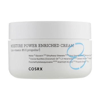 foto зволожувальний крем для обличчя cosrx hydrium moisture power enriched cream, 50 мл