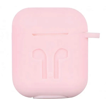 foto чохол для навушників 2e for apple airpods pure color silicone imprint 3.0mm light pink (2e-air-pods-ibpcsi-3-lpk)