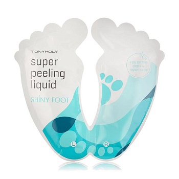 фото пілінг для ніг tony moly shiny foot super peeling liquid, 2*25 мл