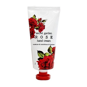 фото крем для рук jigott secret garden rose hand cream з екстрактом троянди, 100 мл