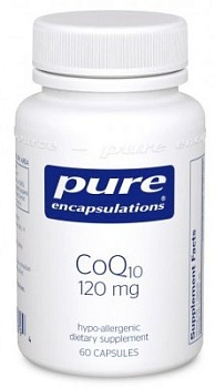 фото pure encapsulations coq10 120 mg 60 caps коэнзим q10 (pe-00079)