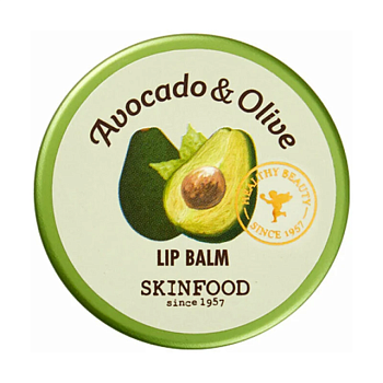 фото бальзам для губ skinfood avocado and olive lip balm з авокадо та оливкою, 12 г