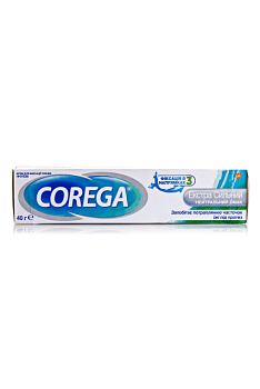 фото крем для фіксації зубних протезів corega екстра сильний нейтральний смак, 40 г