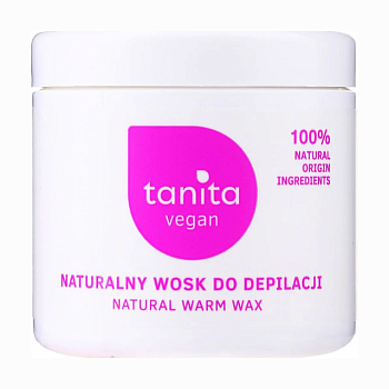 фото натуральний віск для депіляції обличчя та тіла tanita natural warm wax з аргановою олією, 250 мл