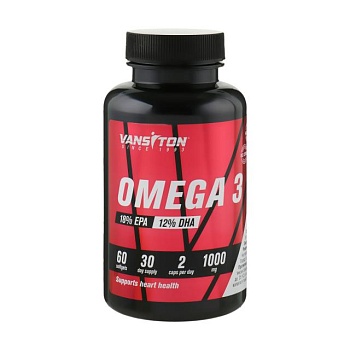 foto харчова добавка жирні кислоти в капсулах vansiton omega-3, 60 шт