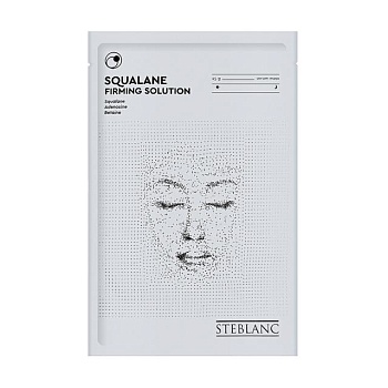 фото живильна тканинна маска для обличчя steblanc зі скваланом, 25 г