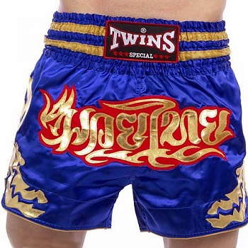 foto шорты для тайского бокса и кикбоксинга t-152 twins xxl синий (37426124)