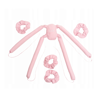 фото багатострижневі бігуді для холодного завивання волосся glov cool curl spider pink, 1 шт